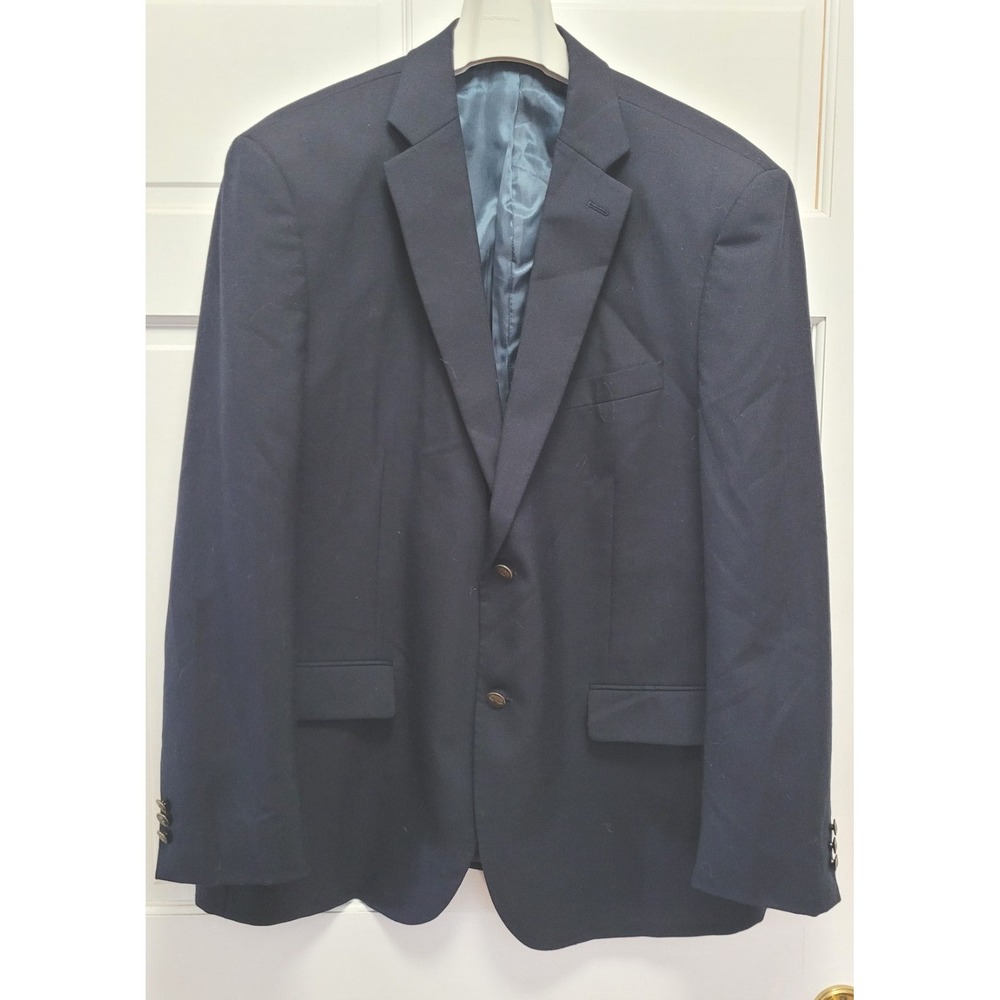 Dockers Men's Wool Blend Sports Coat Jacket Blazer - Navy Blue‎ - 46R